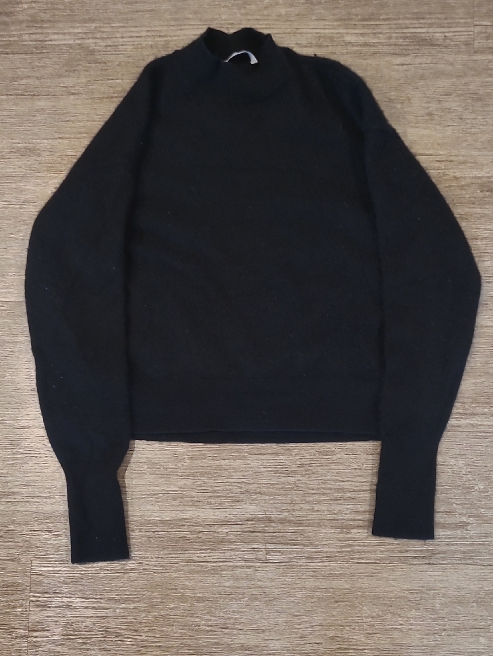 Everlane Black Turtleneck Knit Cashmere Sweater